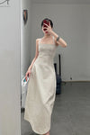 SWAYING/KNIT Knitted Panel Skirt SW22SSL53 Beige/White PS48